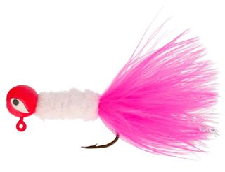 1/32 OZ PRO-V CRAPPIE JIG PINK/WHITE 6PK