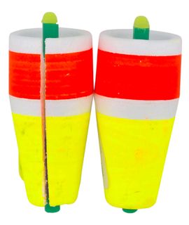 2" WEIGHTED POPPIN CORK SLOTTED FLOAT 12PK