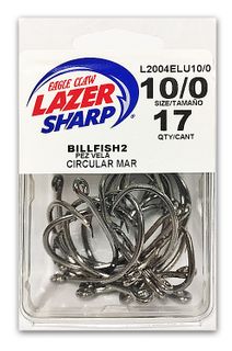 10/0 LAZER BILLFISH2 CIRCULAR HOOK BLACK 17PK