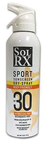 6 OZ OXYBENZONE FREE DRY-SPRAY SPORT SUNSCREEN SPF 30