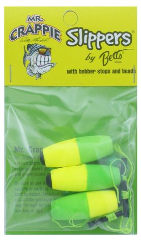 1-1/2" MR. CRAPPIE SLIPPERS SLIP-ON CIGAR FLOAT 3PK