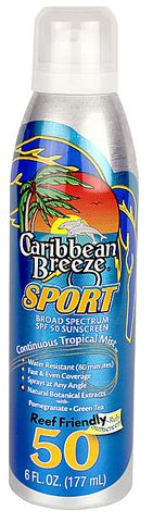 5.5 OZ SPORT TOPICAL MIST- REEF FRIENDLY SUNSCREEN SPRAY SPF 50