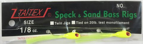 1/8 OZ SPECK & SAND BASS RIGS CHART/CHART 2PK