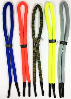 28" BRAIDED NYLON EYEGLASS FLOATING CORDS ASST. COLORS