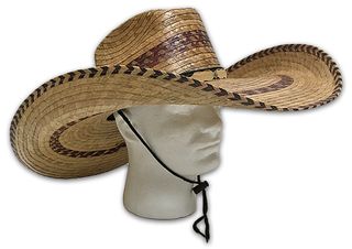 BIG TEX DARK SOMBRERO HAT 7" BRIM