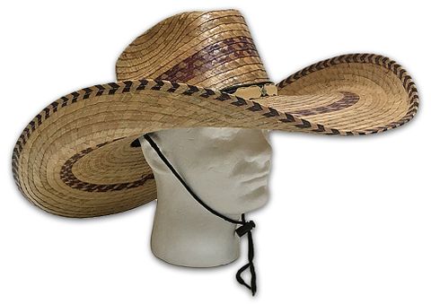 BIG TEX DARK SOMBRERO HAT 7" BRIM