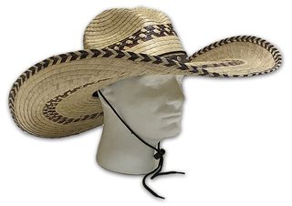 BIG TEX LIGHT SOMBRERO HAT 7" BRIM WITH PITCHED FRONT CROWN