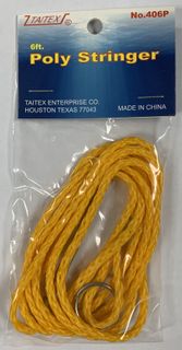6'  YELLOW BRAIDED  POLY STRINGER 1PK  12PK/BX