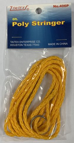 6'  YELLOW BRAIDED  POLY STRINGER 1PK  12PK/BX