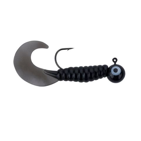 1/8 OZ SWIMMING GRUBS 3" BLACK