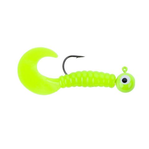 1/4 OZ SWIMMING GRUBS 3" CHARTREUSE