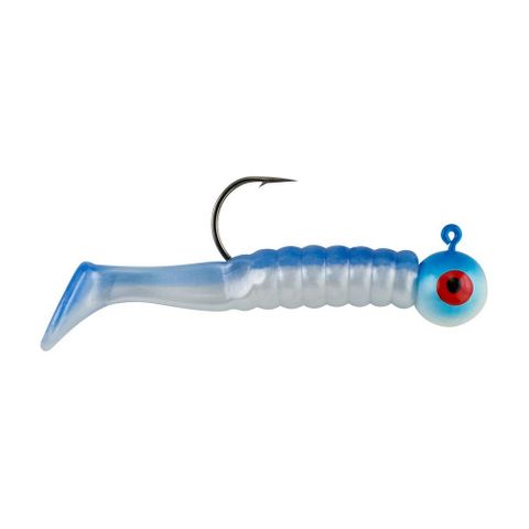 **WSL** 1/8 OZ SWIMMING PADDLETAIL 2.1" BLUE/PEARL