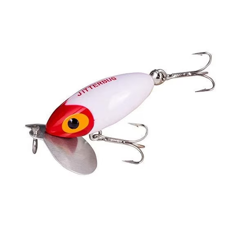 3/8 OZ JITTERBUG WHITE/RED