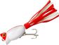 3/8 OZ HULA POPPER WHITE/RED