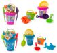 6 PC MERMAID & SHARK BEACH BUCKET SET