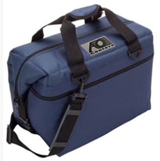 12 PACK CANVAS NAVY BLUE COOLER