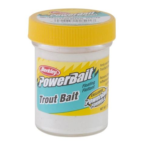 1.75 OZ POWER BAIT TROUT BAIT MARSHMALLOW WHITE