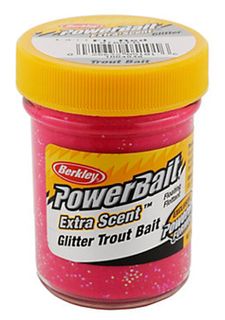 1.75 OZ POWER BAIT GLITTER TROUT BAIT FL. RED