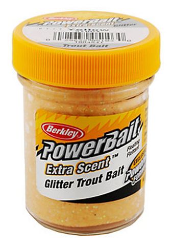 1.75 OZ POWER BAIT GLITTER TROUT BAIT YELLOW