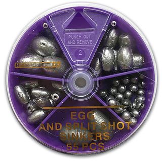 55PC. EGG SINKERS DIAL BOX