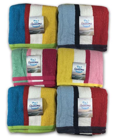 **WSL** 30"X60" INPANEMA - STRIPE TOWELS ASST. COLORS