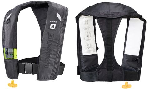 STRATUS 35 AUTO TYPE II INFLATABLE LIFE VEST BLACK