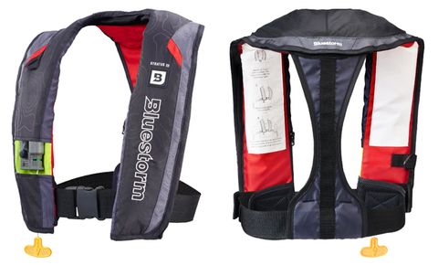 STRATUS 35 AUTO TYPE II INFLATABLE LIFE VEST RED