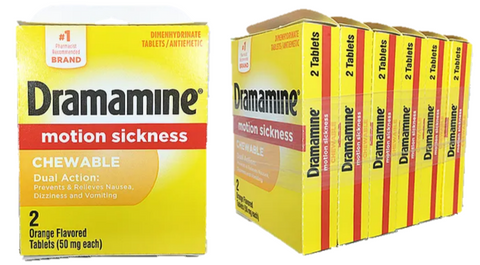 DRAMAMINE- MOTION SICKNESS 50MG 2CT/6PKS