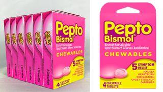 PEPTO BISMOL- CHEWABLES 262MG 4CT/6PKS