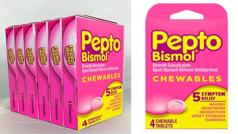 PEPTO BISMOL- CHEWABLES 262MG 4CT/6PKS