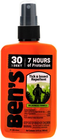 3.4 OZ BEN'S 30% DEET INSECT REPELLENT PUMP BOTTLE