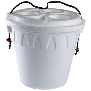 8 QT FOAM BUCKET W/POLY ROPE & LID