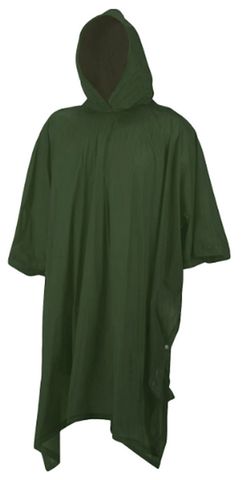 RAIN PONCHO - FOREST GREEN DELUXE