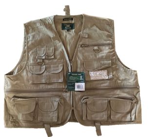 **WSL** CRYSTAL RIVER UTILITY VEST SIZE XL 17 POCKETS 100% COTTON