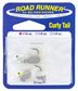 1/16 OZ ROAD RUNNER CURLY TAIL WHITE
