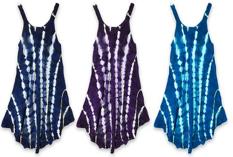 **WSL** TIE DYE V NECK COVER UP DRESS SIZE S/M ASST. COLORS