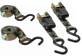 CAMOUFAGE RATCHET TIE DOWN 2PK