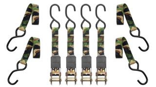 1"X8' STANDARD DUTY RATCHET STRAPS CAMO 4PK