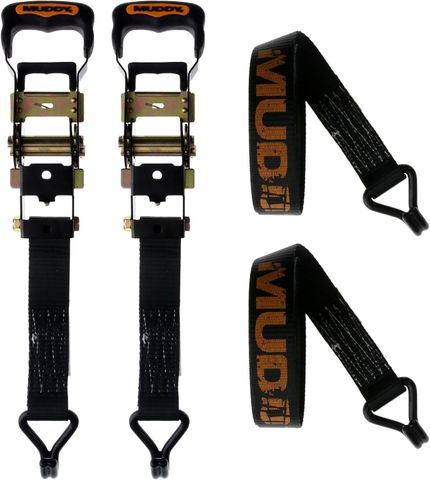 1.5"X16' HEAVY DUTY RATCHET STRAPS 2PK