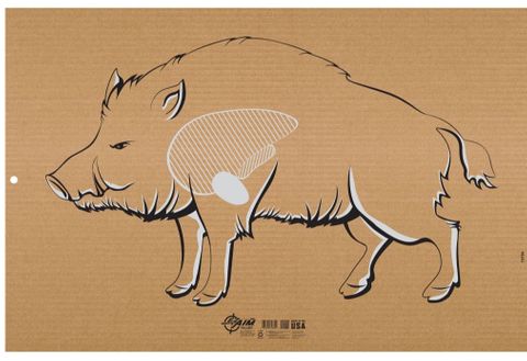 35"X23" EZ AIM WILD BOAR SILHOUETTE CARDBOARD TARGET