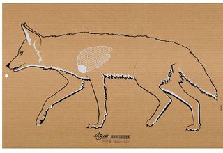 35"X23" EZ AIM COYOTE SILHOUETTE CARDBOARD TARGET