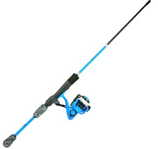 6-1/2' X-OTIC SPINNING COMBO ELECTRIC BLUE & BLACK