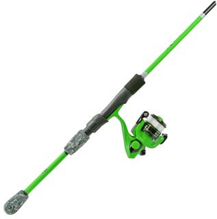 6-1/2' X-OTIC SPINNING COMBO NEON GREEN & BLACK