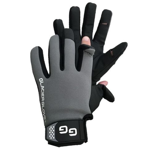 ELITE ANGLER GLOVES SIZE LARGE - BLACK