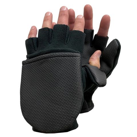 ALASKA RIVER GLOVE-FLIP MITT SIZE LARGE - BLACK