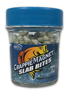 1 OZ CRAPPIE MAGNET SLAB BITES SILVER GLITTER