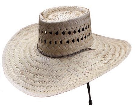 PALM LEAF STRAW GALLERA HAT