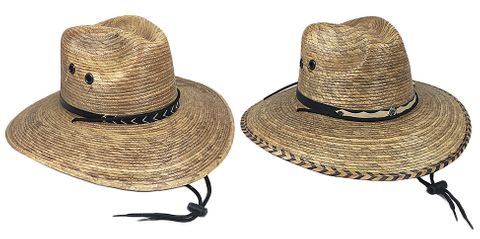 PALM LEAF BURNT EXPLORER HAT