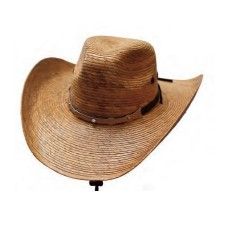 PALM LEAF BURNT BUFFALO HAT