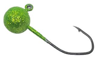 1/16 OZ DISCO JIGHEAD (NO COLLAR) DISCO LIME 8PK